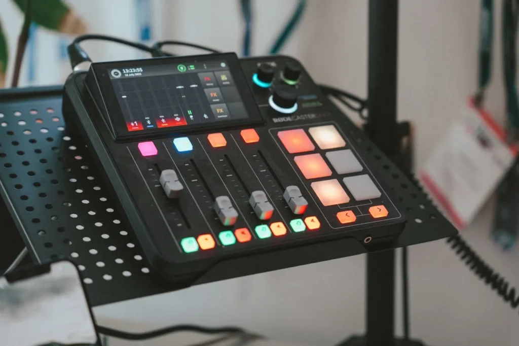 Working with the Rødecaster Pro II is  part of your publishing work. And we thought it made for a cool picture. 